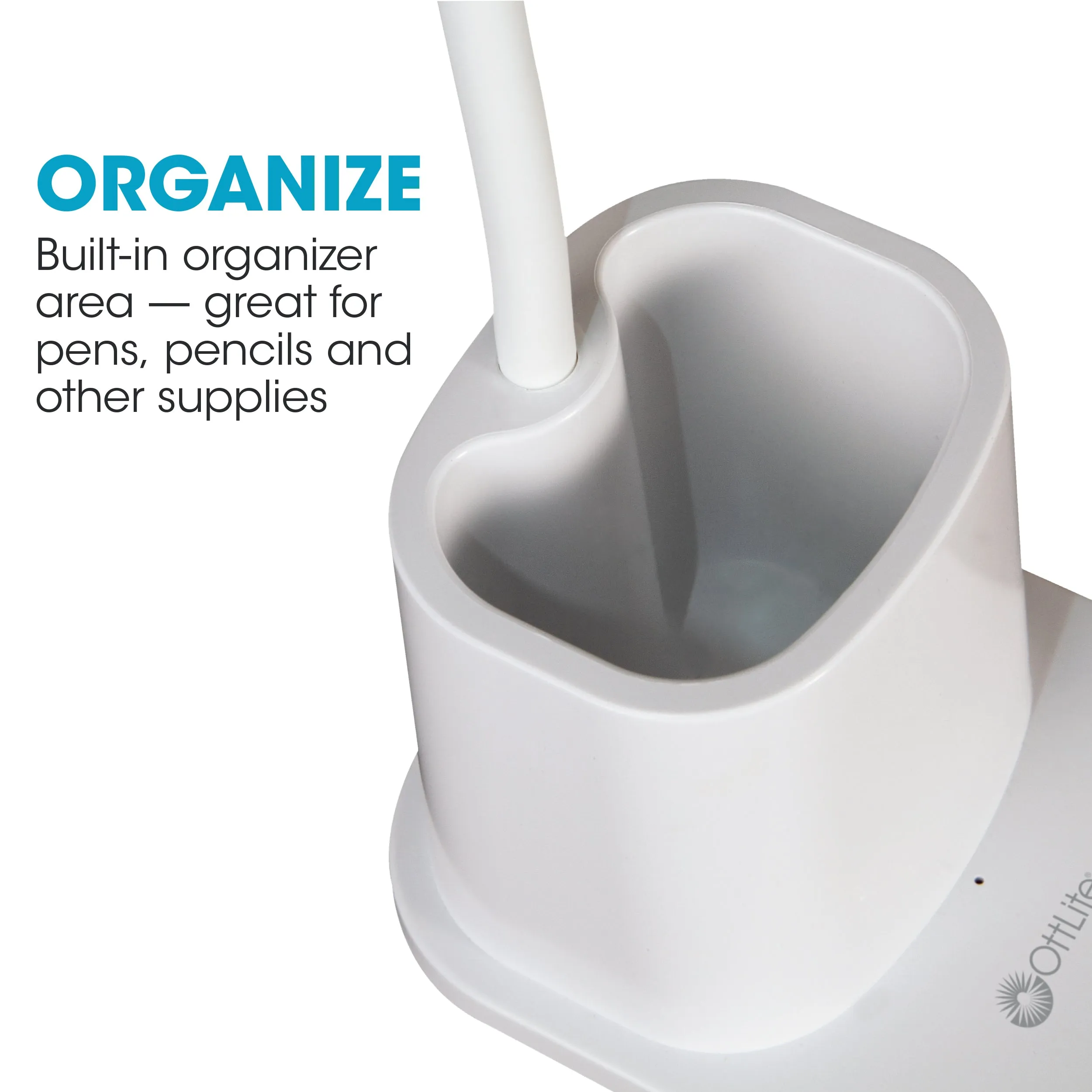 Organizer LED Desk Lamp with Wireless Charging