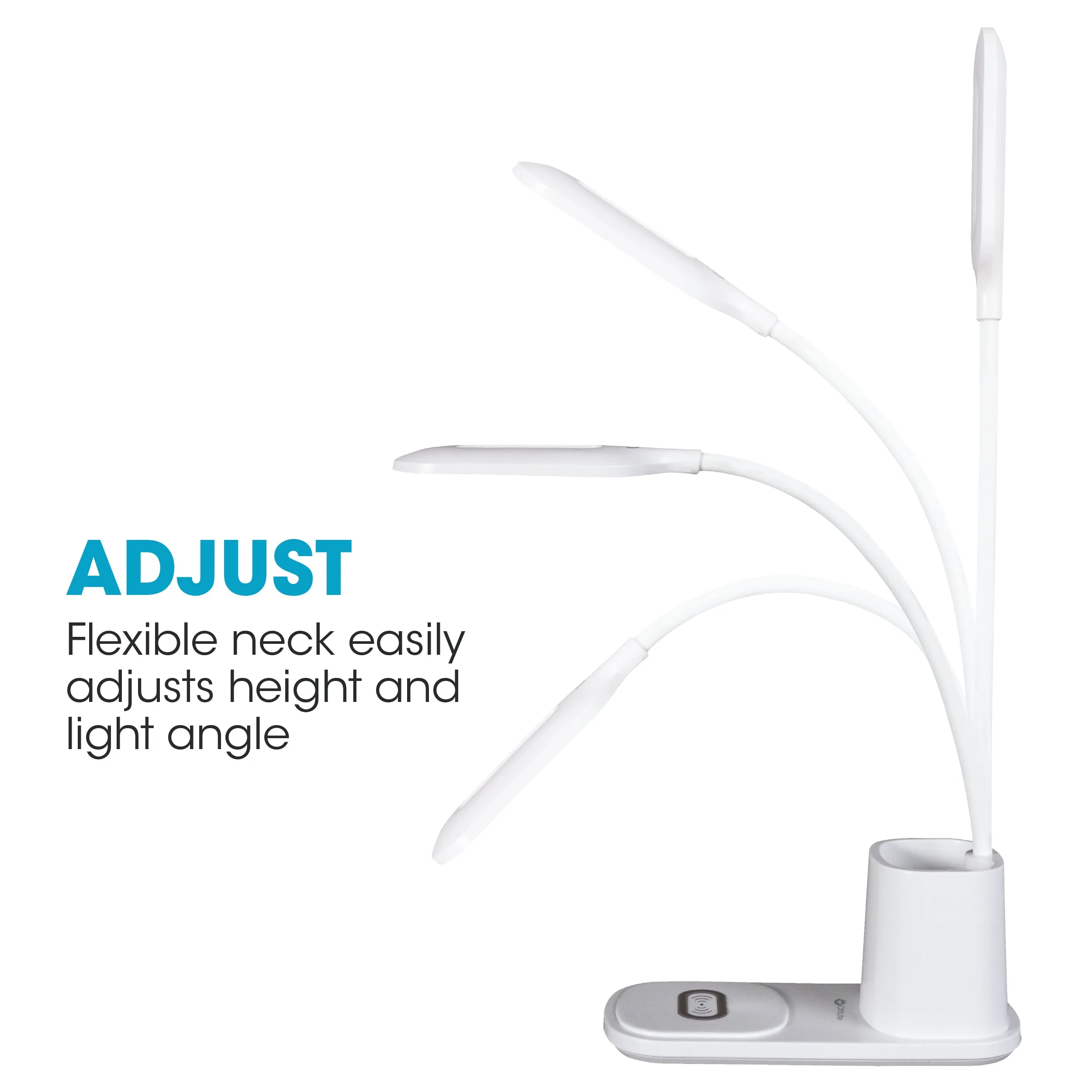 Organizer LED Desk Lamp with Wireless Charging