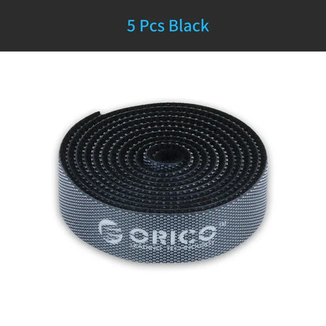 ORICO CBT-5S Cable Manager Cable Winder 5 Pcs Nylon Cable Mark Colorful Ties Label Brand Belting Ribbon Wire Binging Strap Seals