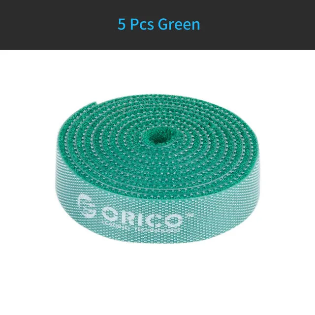 ORICO CBT-5S Cable Manager Cable Winder 5 Pcs Nylon Cable Mark Colorful Ties Label Brand Belting Ribbon Wire Binging Strap Seals