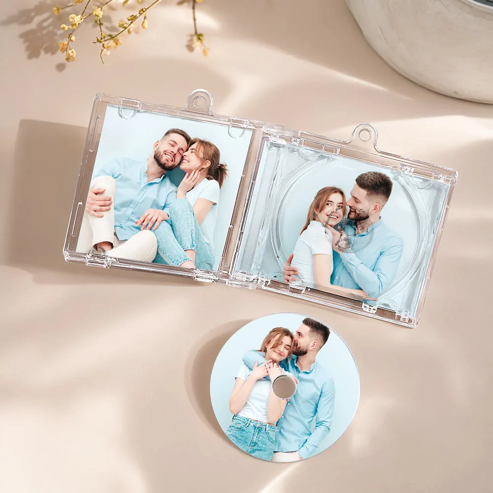 Personalized NFC Keychain Custom Mini Album CD Keychain with Fully Custom Photos Song Play Your Favorite Spotify Song Instantly Personalized Music Gift Music Lover Keychain CD Album
