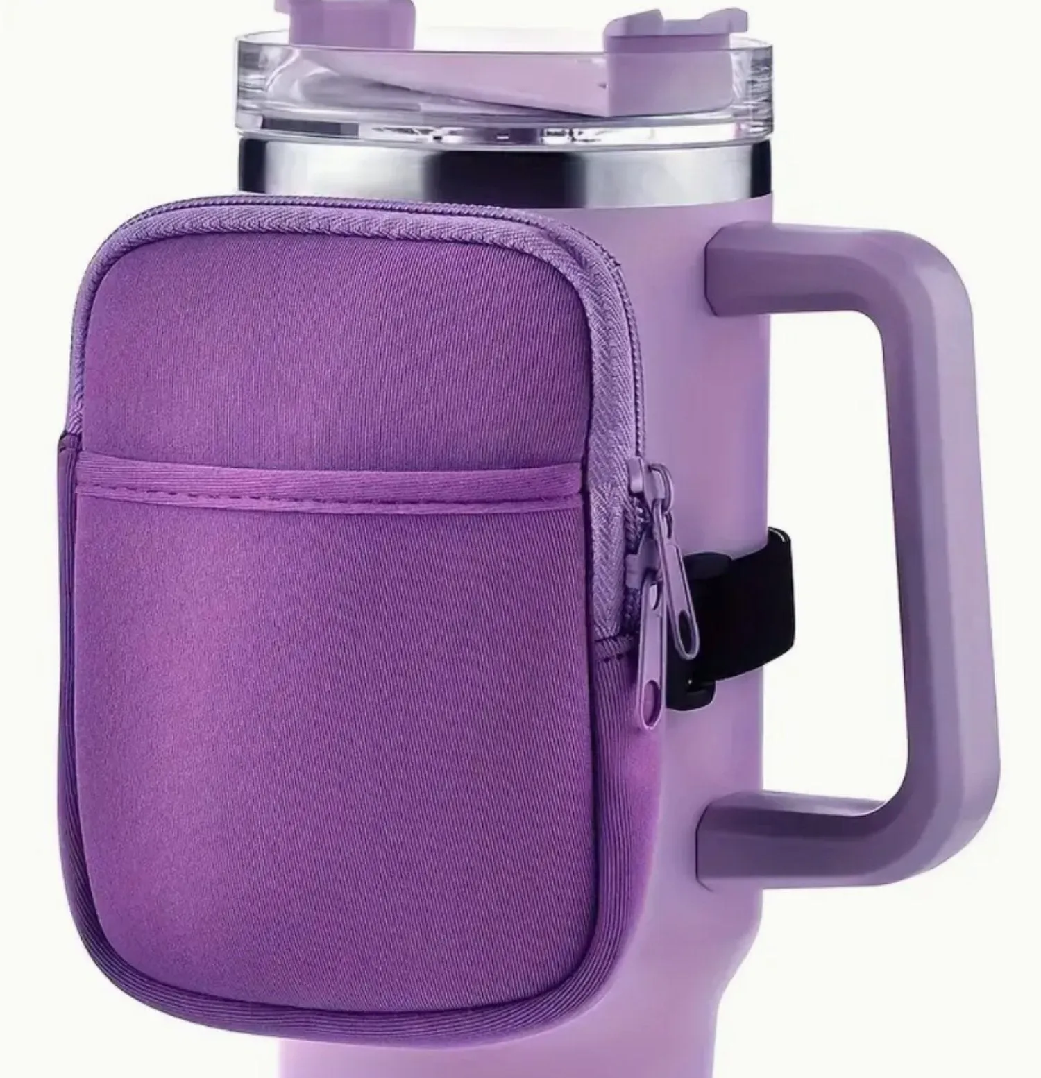 Personalized Water Bottle Zipper Wallet - Several Color Choices