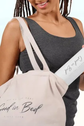 "Good in Bed" Canvas Tote