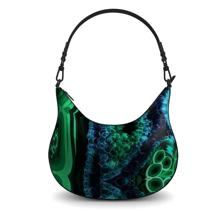"Malachite" Custom Curve Hobo Bag