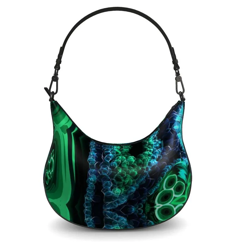 "Malachite" Custom Curve Hobo Bag