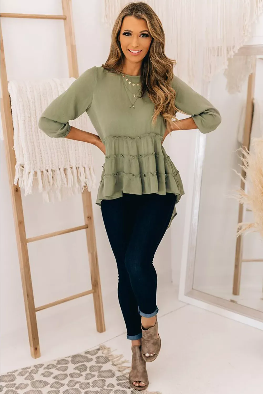 Raiano High/Low Blouse