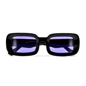 RECTANGULAR CHUNKY DEEP FLAT LENS SUNNIES