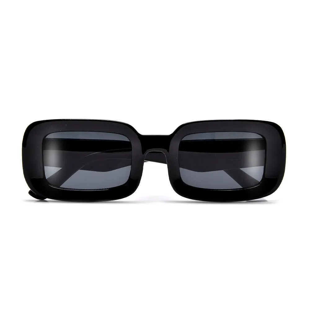 RECTANGULAR CHUNKY DEEP FLAT LENS SUNNIES