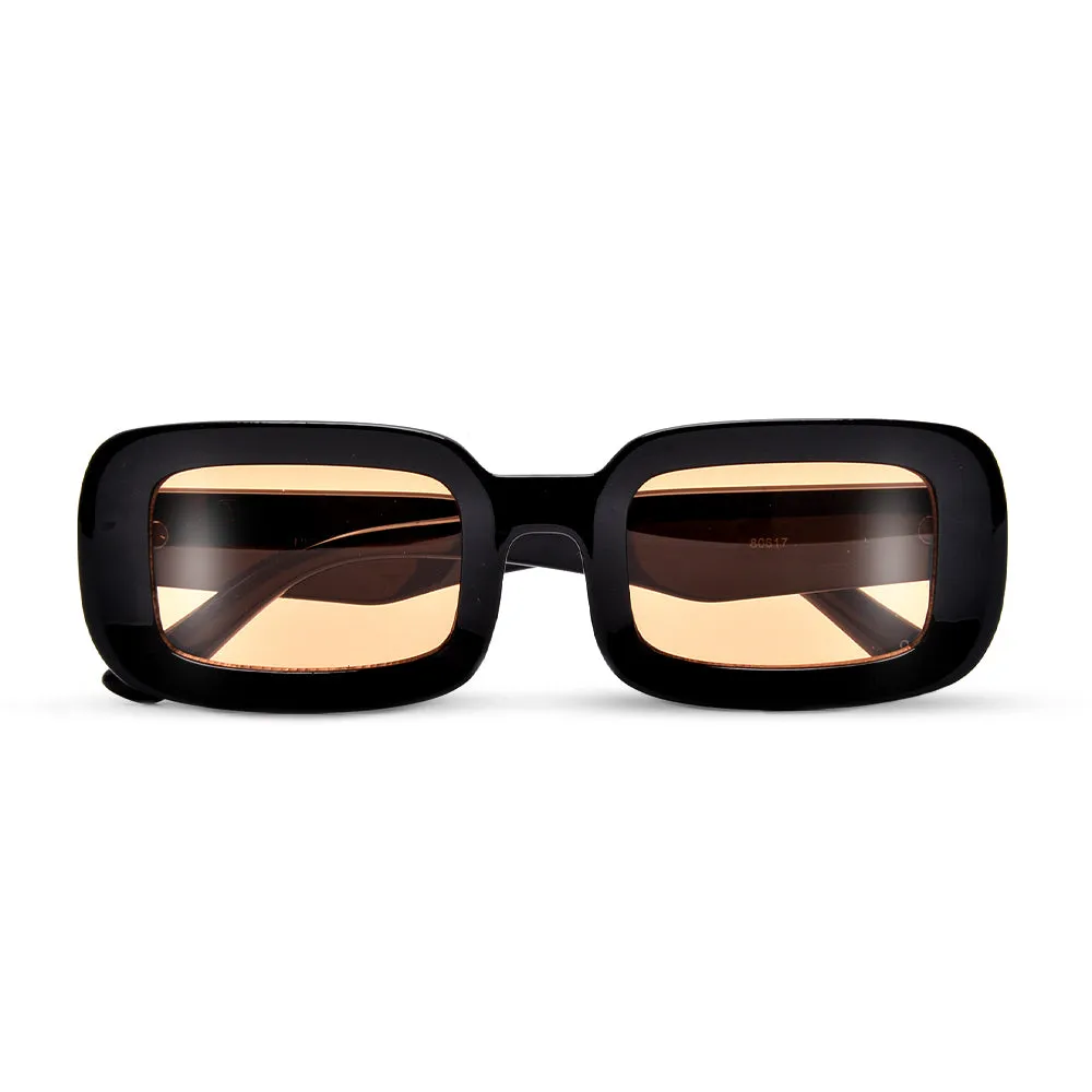 RECTANGULAR CHUNKY DEEP FLAT LENS SUNNIES