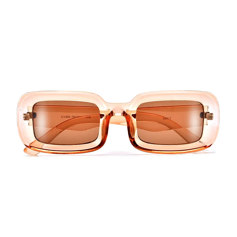RECTANGULAR CHUNKY DEEP FLAT LENS SUNNIES