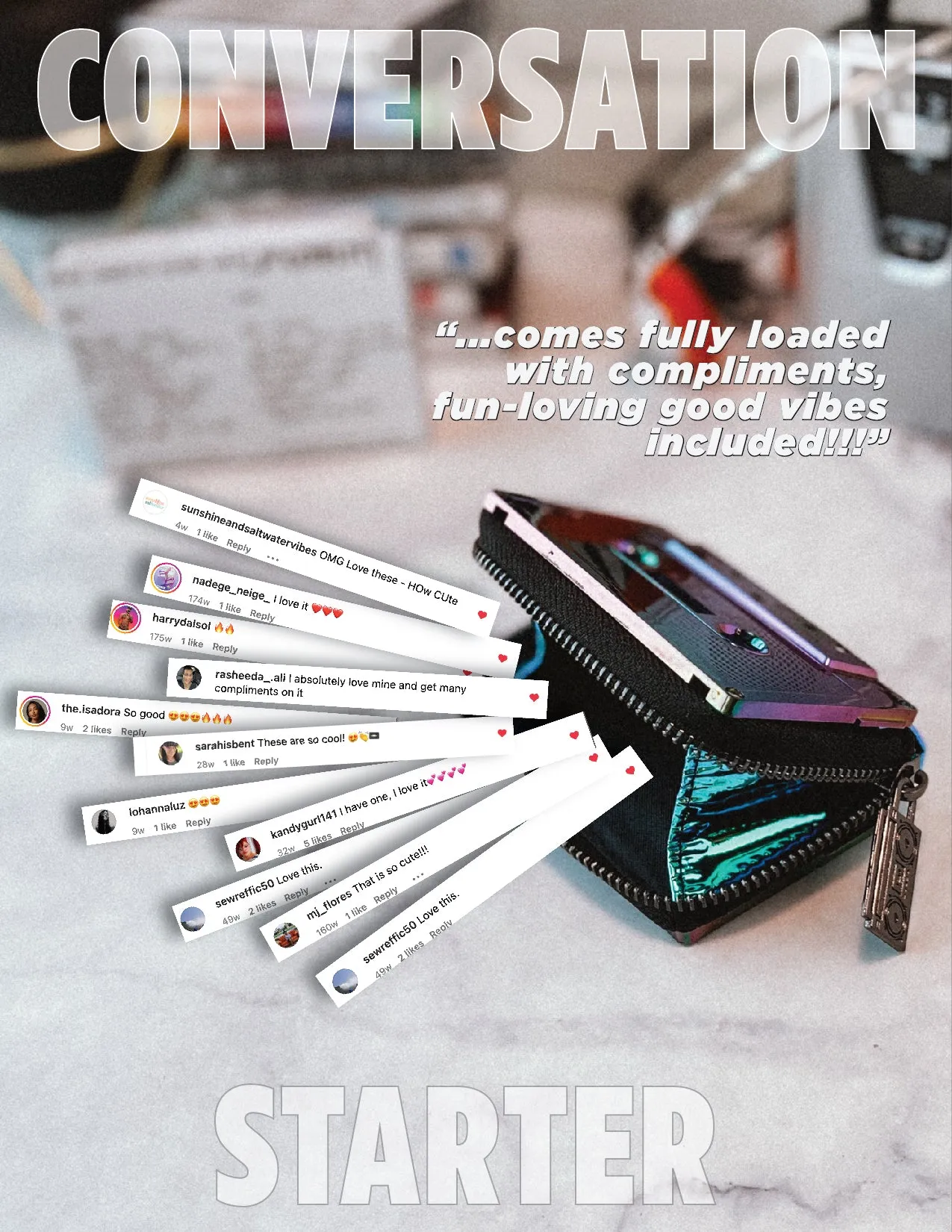 Retro Cassette Wallet | Electro Black