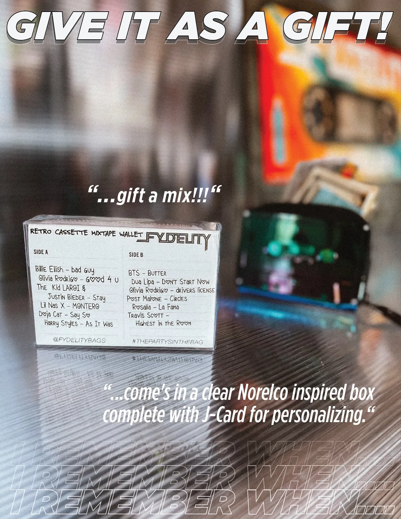 Retro Cassette Wallet | Electro Black