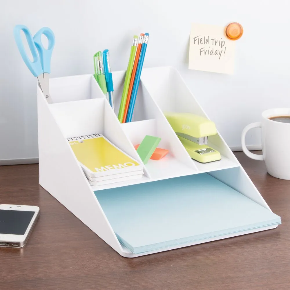 RPET Linus Desk Organizer White