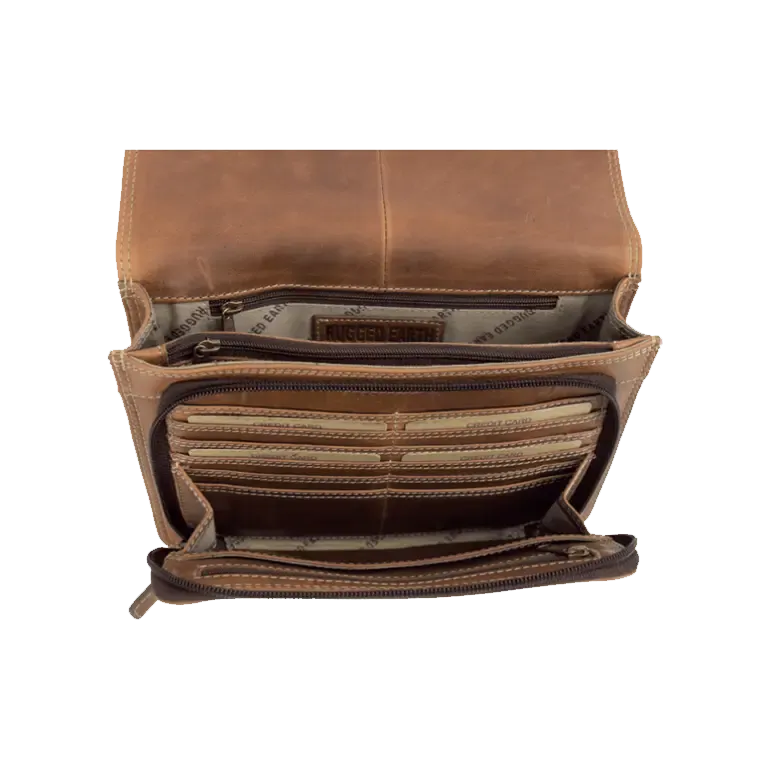 Rugged Earth Leather Organizer Purse