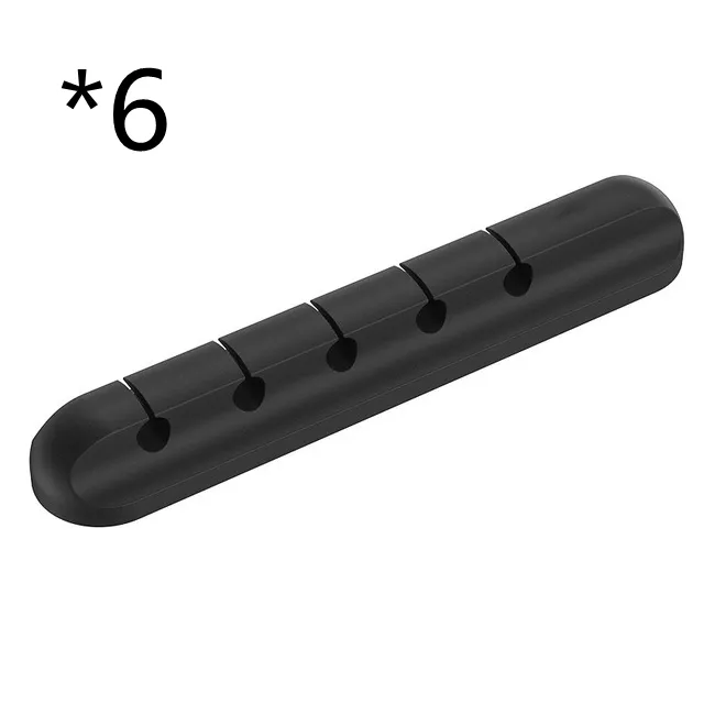 Silicone Adhesive Desktop Wire Organizer Charging Cord Cable Clamp Winder