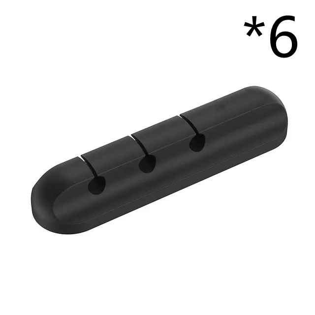Silicone Adhesive Desktop Wire Organizer Charging Cord Cable Clamp Winder