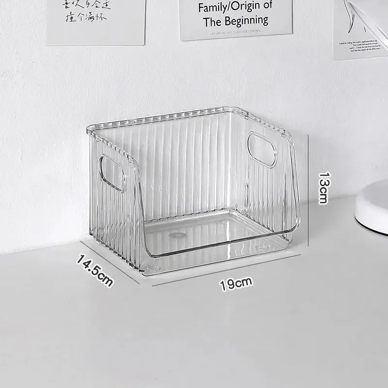 SINOTAO  -  Clear Desktop Cosmetics Storage Box Bedroom Skincare Lipstick Shelf Office Bookshelf Documents Stationery Sundries Organizer