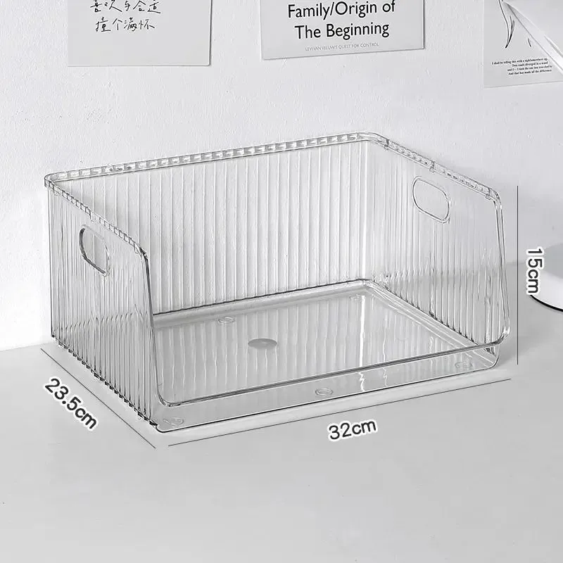 SINOTAO  -  Clear Desktop Cosmetics Storage Box Bedroom Skincare Lipstick Shelf Office Bookshelf Documents Stationery Sundries Organizer