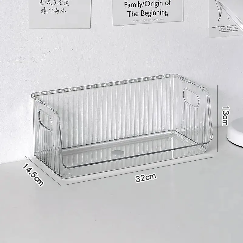 SINOTAO  -  Clear Desktop Cosmetics Storage Box Bedroom Skincare Lipstick Shelf Office Bookshelf Documents Stationery Sundries Organizer
