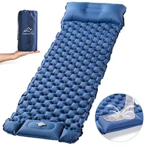 Sleeping Pad for Camping,Inflatable Camping Pad with Foot Press for Single
