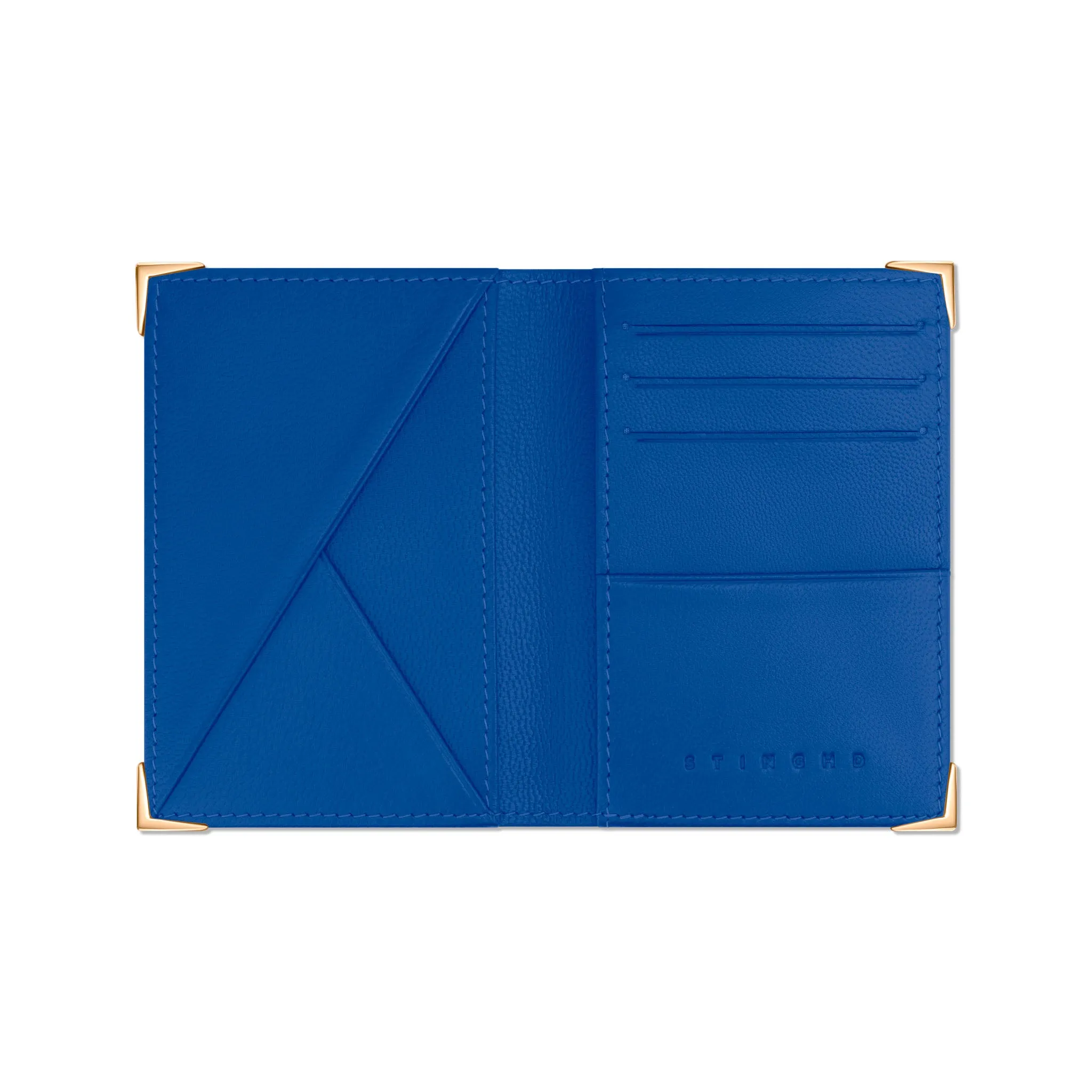 StingHD Diamond-Encrusted Rose Gold & Blue Stingray Leather Wallet