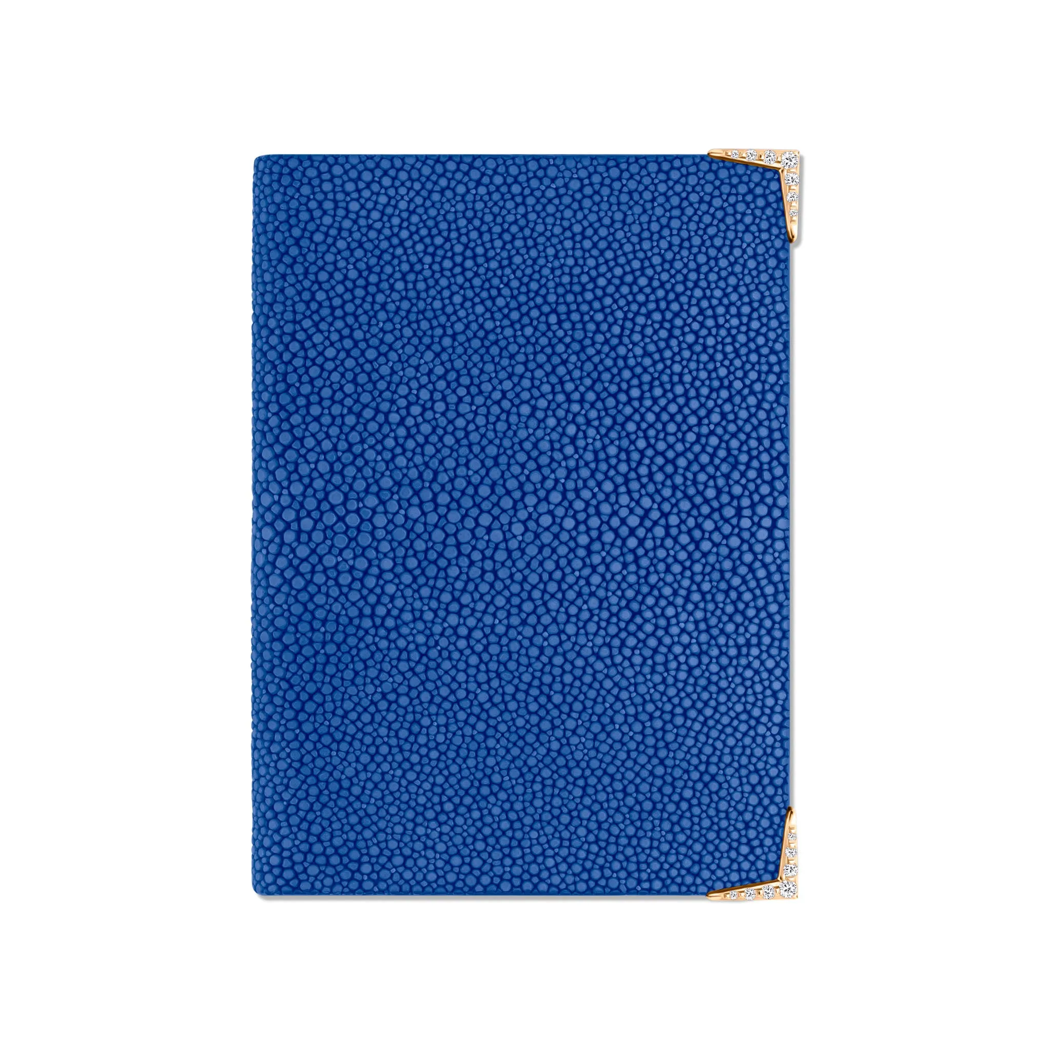 StingHD Diamond-Encrusted Rose Gold & Blue Stingray Leather Wallet