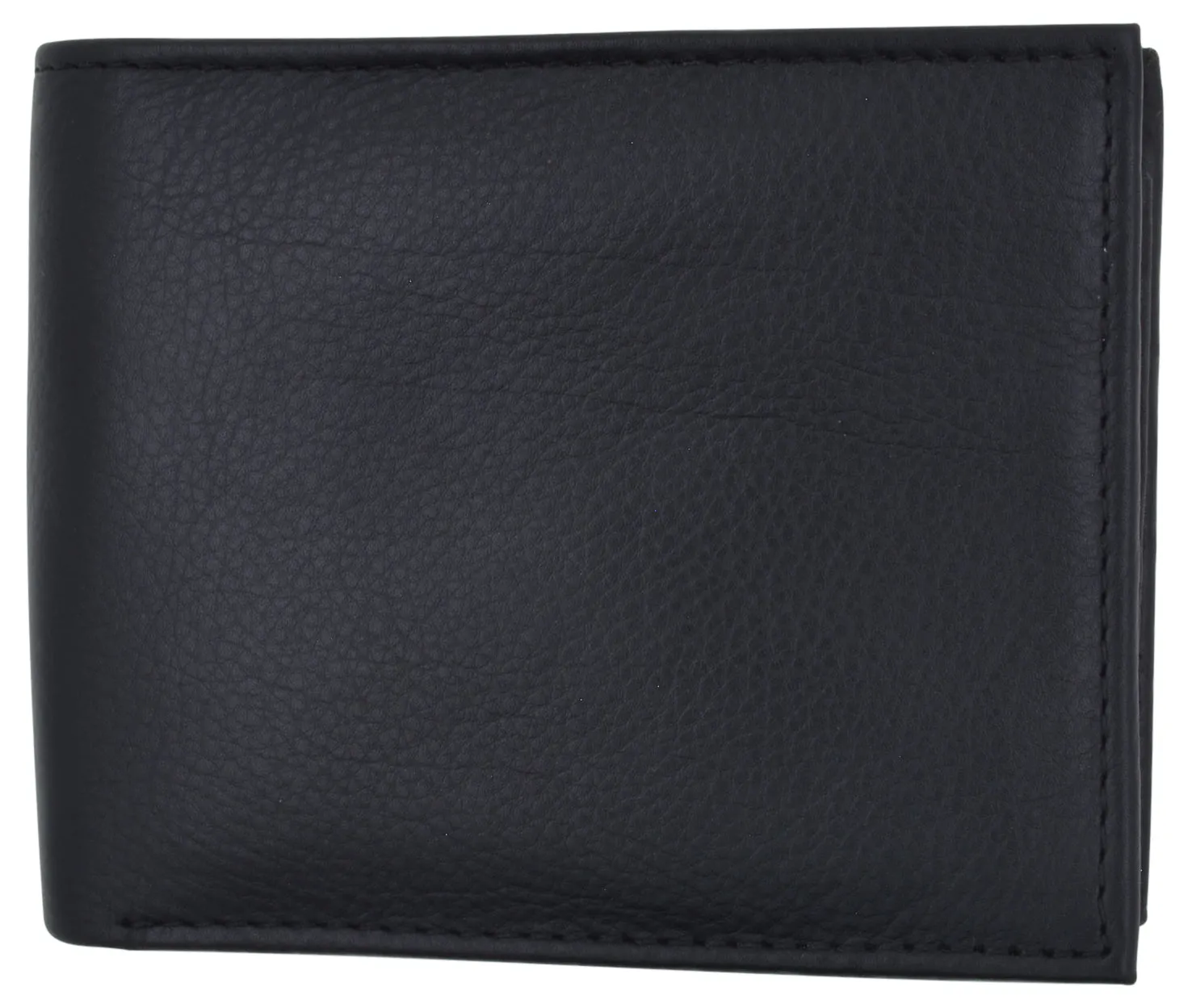 Swiss Marshall RFID Blocking Premium Leather Bifold Center Flap Card ID Wallet Gift Box