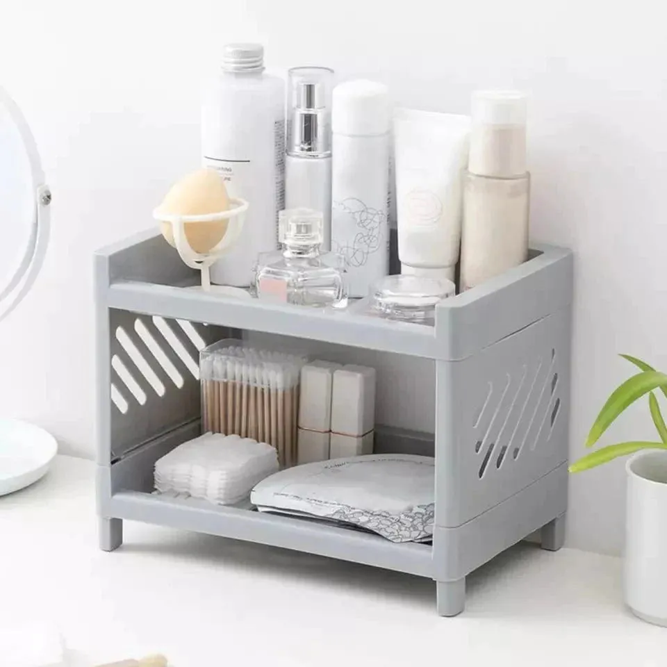 Table & Desktop double-layer stationery storage rack