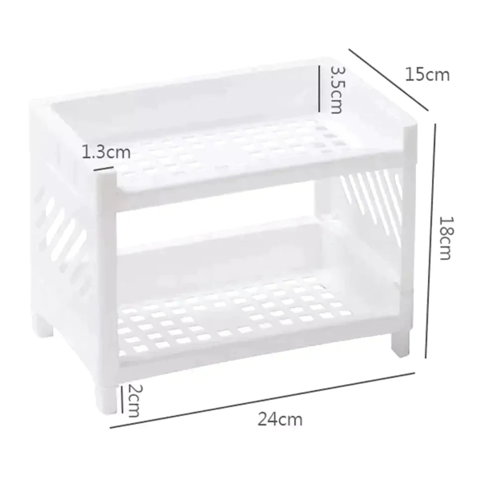 Table & Desktop double-layer stationery storage rack