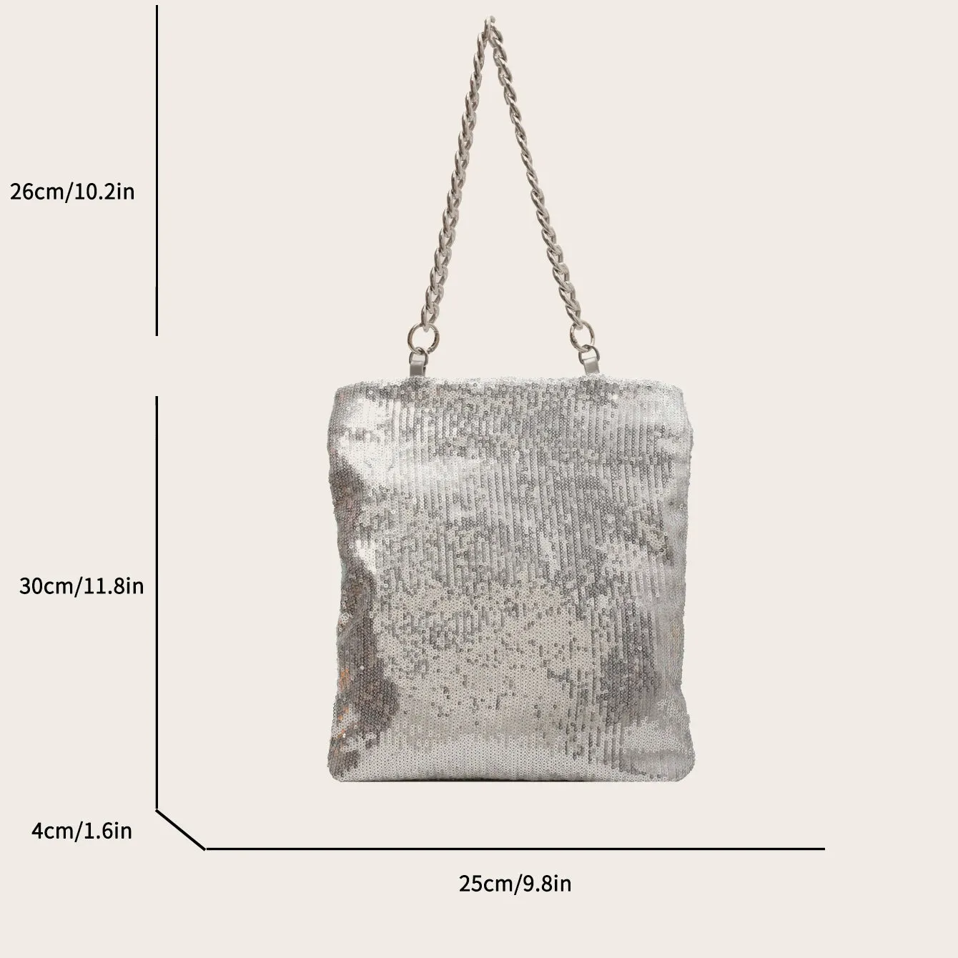 TAVIMART  -  Big Sequin Underarm Bags for Women Luxury Designer Korean Fashion Party Handbags Trend Shoulder Bag
