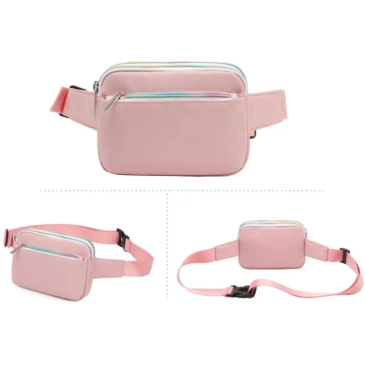 TINTAT T2016 Casual Lightweight Mini Sports Phone Waist Bag(Pink)