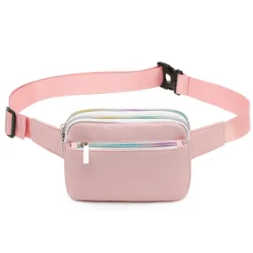 TINTAT T2016 Casual Lightweight Mini Sports Phone Waist Bag(Pink)