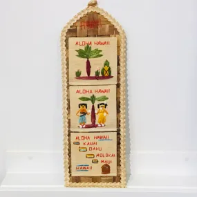 Vintage Hawaii Souvenir Mail Organizer