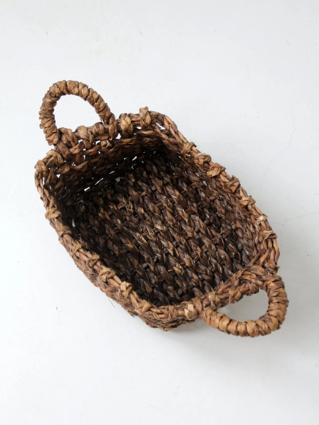 vintage woven organizer basket