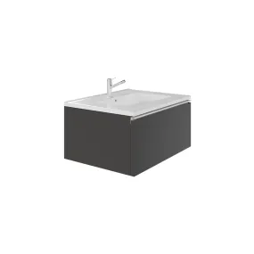 Wall-mount Vanity 24" x 18" 1 Drawer in Anthracite