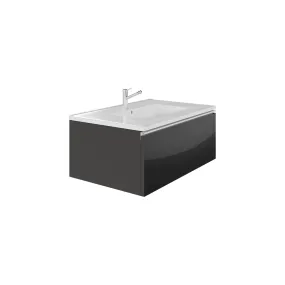 Wall-mount Vanity 32" x 18" 1 Drawer in Anthracite