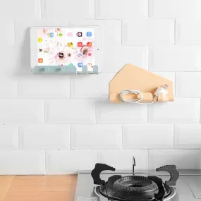 Wall-Mounted Sticky Organizer Phone Holder Rack