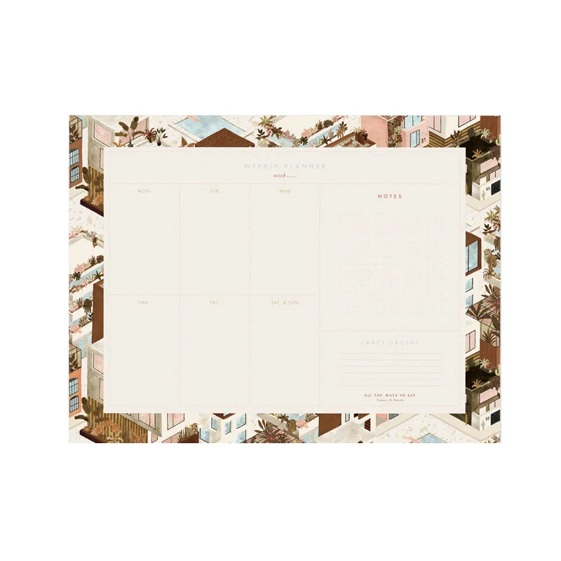 Weekly planner - City Teracotta